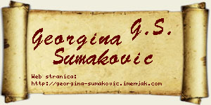 Georgina Šumaković vizit kartica